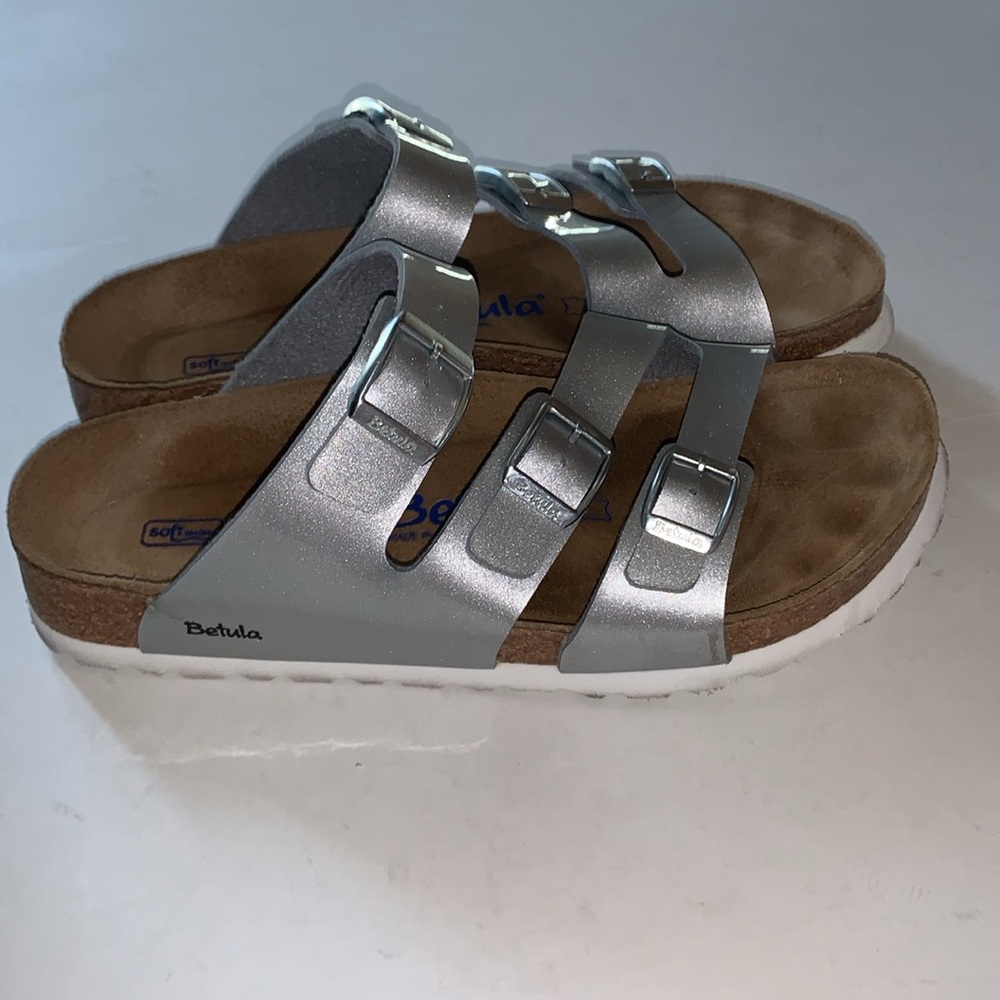 Betula Leo Silver Sandals by Birkenstock 38 - Picture 5 of 12